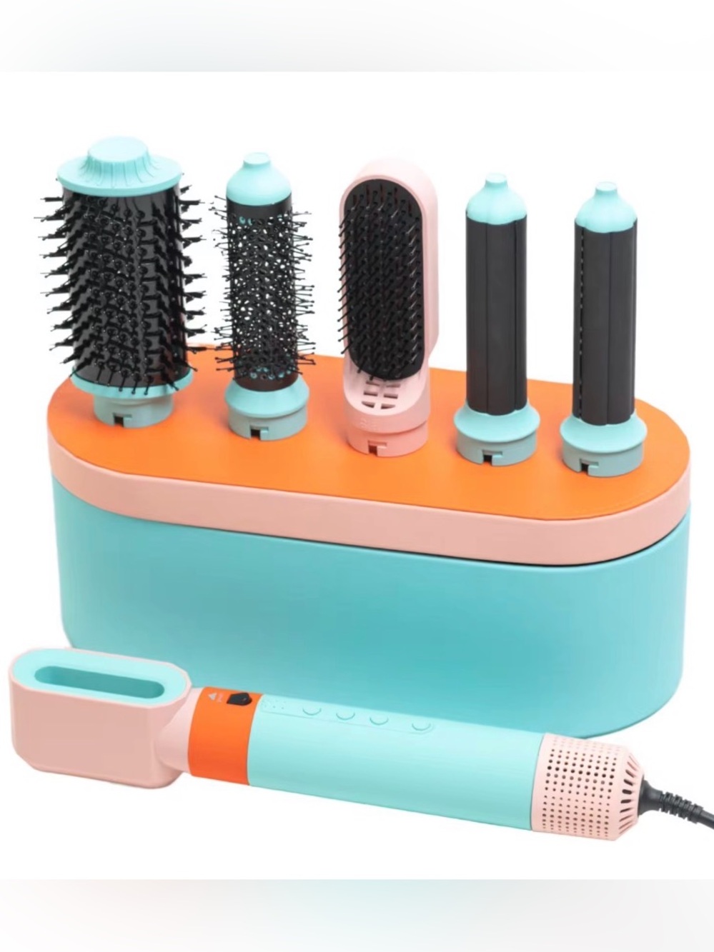 🩵5 in 1🧡Multi-Styler, Hair Dryer with Leather Case.